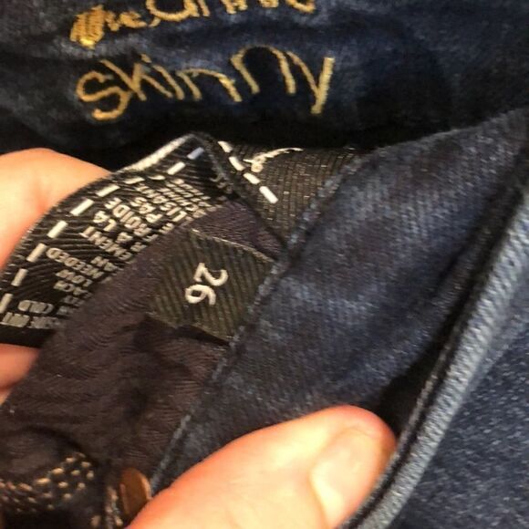 Seven for all mankind Blair skinny raw edge cropped denim sz 26 - Picture 4 of 4